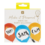 Picture of Colourful balloons - Write on (12pcs)