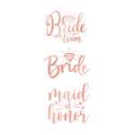 Picture of Tattoos - Bachelorette rose gold (13pcs)