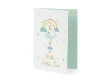 Picture of Card with hanging decoration whale, tiffany blue