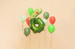Picture of Foil balloon Number 6 Turtle 99cm