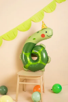 Picture of Foil balloon Number 6 Turtle 99cm
