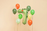 Picture of Foil balloon Number 7  Crocodille 85cm