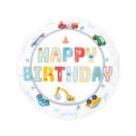 Μπαλόνι Foil Happy birthday - Αυτοκίνητα 