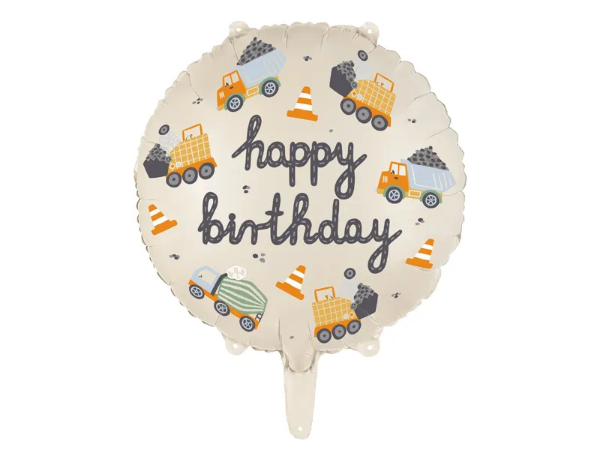 Μπαλόνι foil - Construction happy birthday