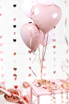 Μπαλόνι Foil σε σχήμα Καρδιά - Ανοιχτό ροζ