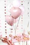 Μπαλόνι Foil σε σχήμα Καρδιά - Ανοιχτό ροζ