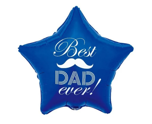 Picture of Foil balloon star - Best dad ever