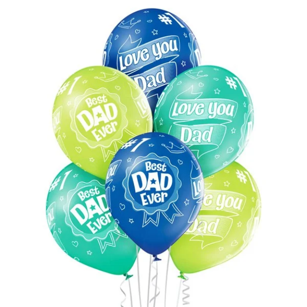 Picture of Balloons - Best dad ever (6pcs)