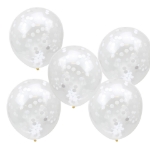 Picture of White Confetti Filled Balloons