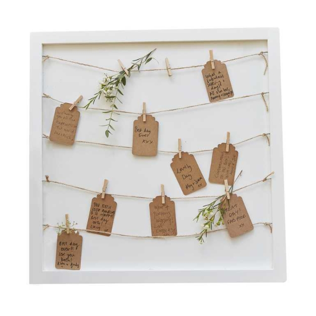 Picture of Guestbook - Wooden Peg & String & Tag Frame