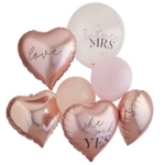 Picture of Rose Gold Hen Party Balloons Bundle (9pcs)