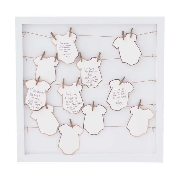 Picture of Alternative baby grow frame guest book - Twinkle twinkle