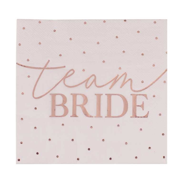 Χαρτοπετσέτες - Team Bride πουά (16τμχ)