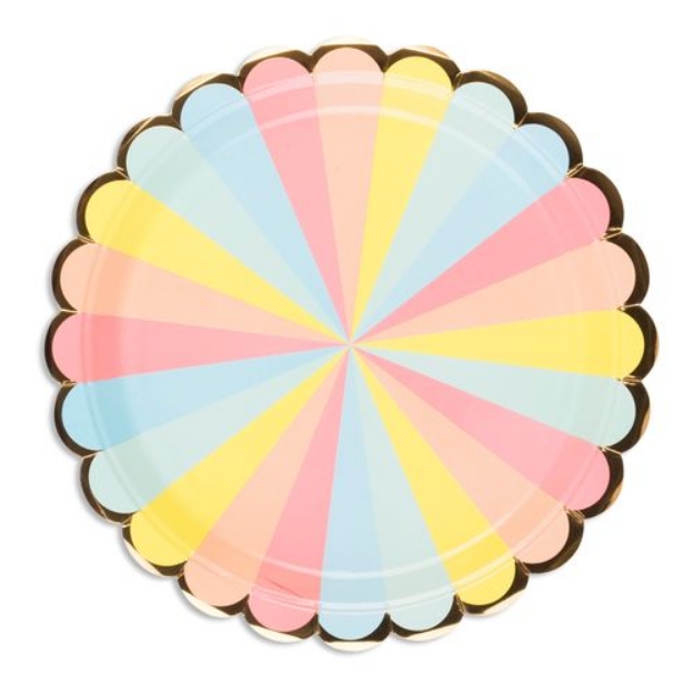 Picture of Paper plates - Multicolor (8pcs)