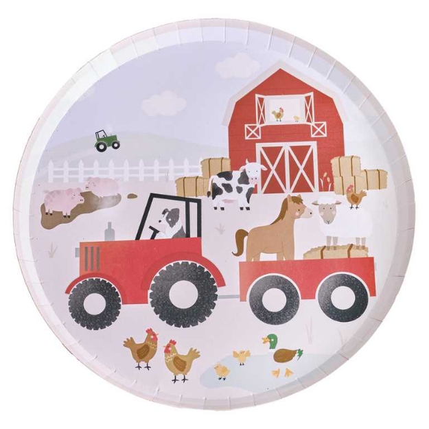 Picture of Paper plates - Farm (8pcs)