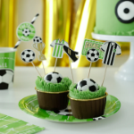 Διακοσμητικά sticks για cupcakes - Ποδόσφαιρο (6τμχ)