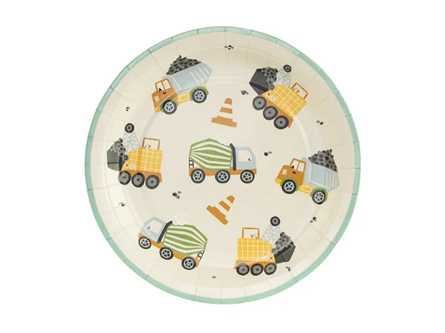 Picture of Paper plates Construction vehicles, 18x18 cm (6pcs)