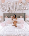 Μπαλόνια σετ BRIDE ασημί ~1μ 