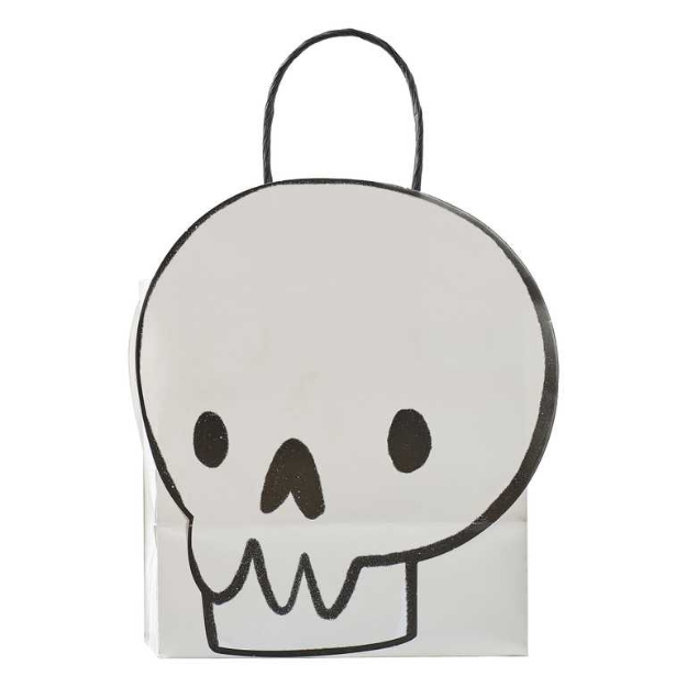 Picture of Gift bags - Skull Halloween (6pcs) 13,6x14x10cm.