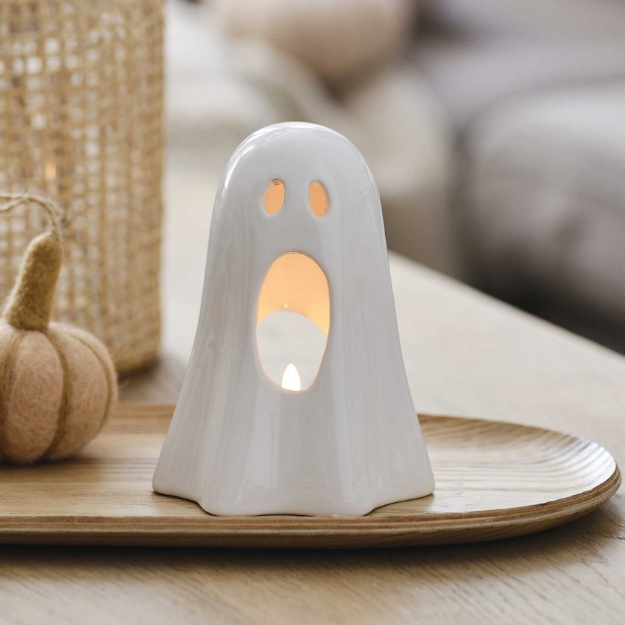 Picture of Ceramic tea light holder - Ghost