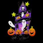 Picture of Large Foil Balloon - Haunted House Halloween 