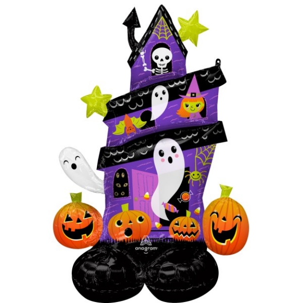 Picture of Large Foil Balloon - Haunted House Halloween 