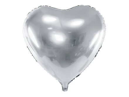 Show details for Heart Balloon - Silver Picture of Heart Balloon - Silver