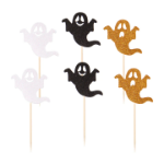 Picture of Cupcake toppers - Glitter ghosts (6pcs)