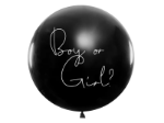 Picture of Giant balloon - Boy or Girl? with pink confetti