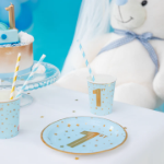 Picture of Paper cups - 1st Birthday blue (6pcs)