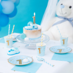 Picture of Side paper plates - 1st Birthday blue (6pcs)