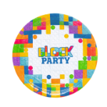 Picture of Side paper plates - Block party (6pcs)