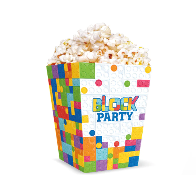 Picture of Boxes for pop corn - Block party (6pcs)