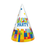 Picture of Party hats - Block party (6pcs)