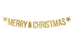 Picture of Gold Merry Christmas Bunting 