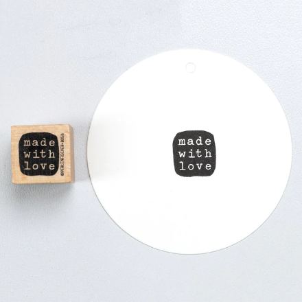 Show details for Rubber Stamp Made with love Picture of Rubber Stamp Made with love