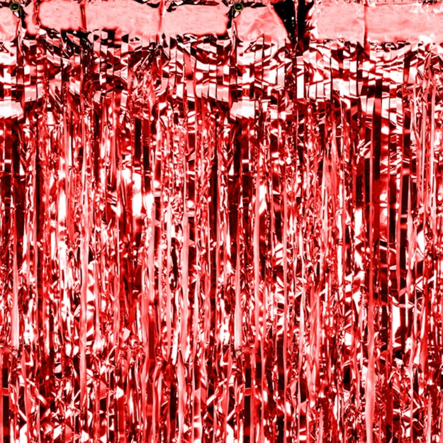 Picture of Fringe Curtain - Red (1.00m x 2.50m)