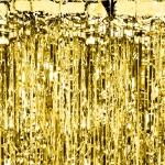 Picture of Foil Backdrop Curtain Decoration - Gold (1.00m x 2.50m)
