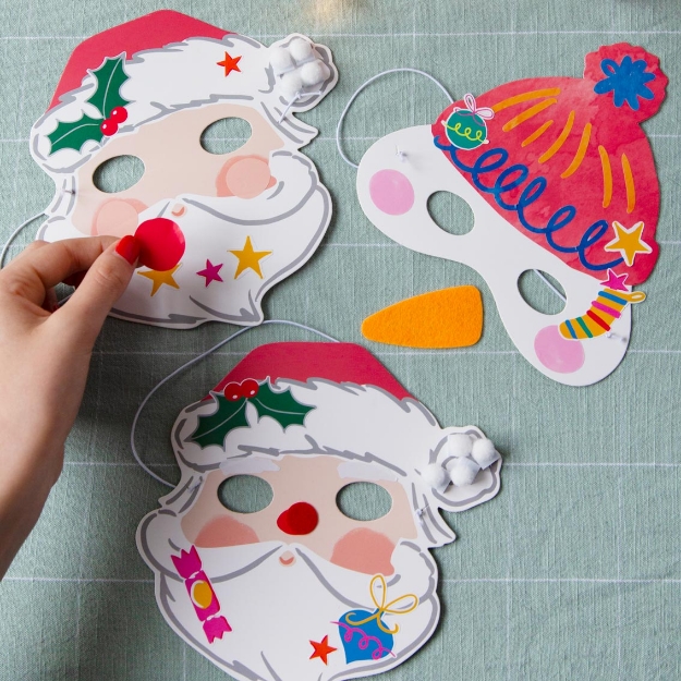 Picture of Craft kit - Christmas Masks (set of 6)