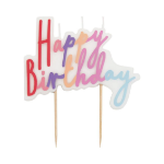 Picture of Pastel Happy Birthday candle