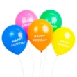 Picture of Set balloons - Happy birthday rainbow (5 pcs)