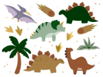 Picture of Temporary tattoos - Dinosaur (13pcs)