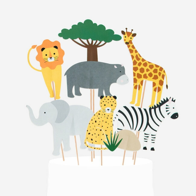 Picture of Cake toppers (large) - Safari