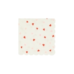 Picture of Heart Pattern Small Napkins (16pcs) (Meri Meri)