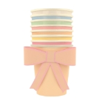 Picture of Pastel Bow Cups (x 8)(Meri Meri) 