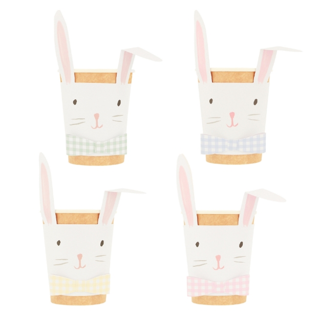 Picture of Lop Eared Bunny Cups (x 8) (Meri Meri)