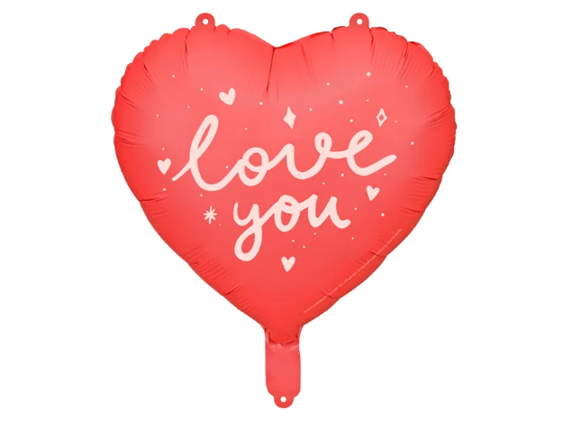 Picture of Heart Foil Balloon - love you (45cm)