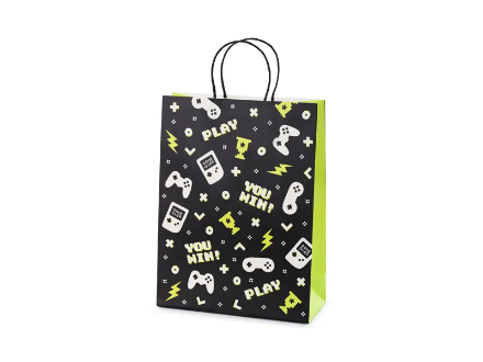 Show details for Gift bag , Game 10x24x32 cm, (1pc) Picture of Gift bag , Game 10x24x32 cm, (1pc)