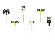 Picture of Cupcake toppers  - Game on (6pcs)