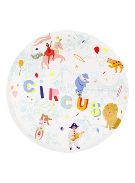 Picture of Dinner paper plates- Circus (Meri Meri) (8pcs)